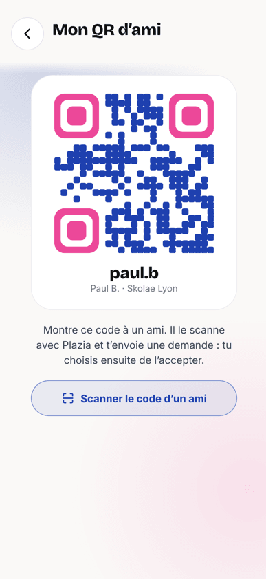 Ton QR pour ajouter un ami
